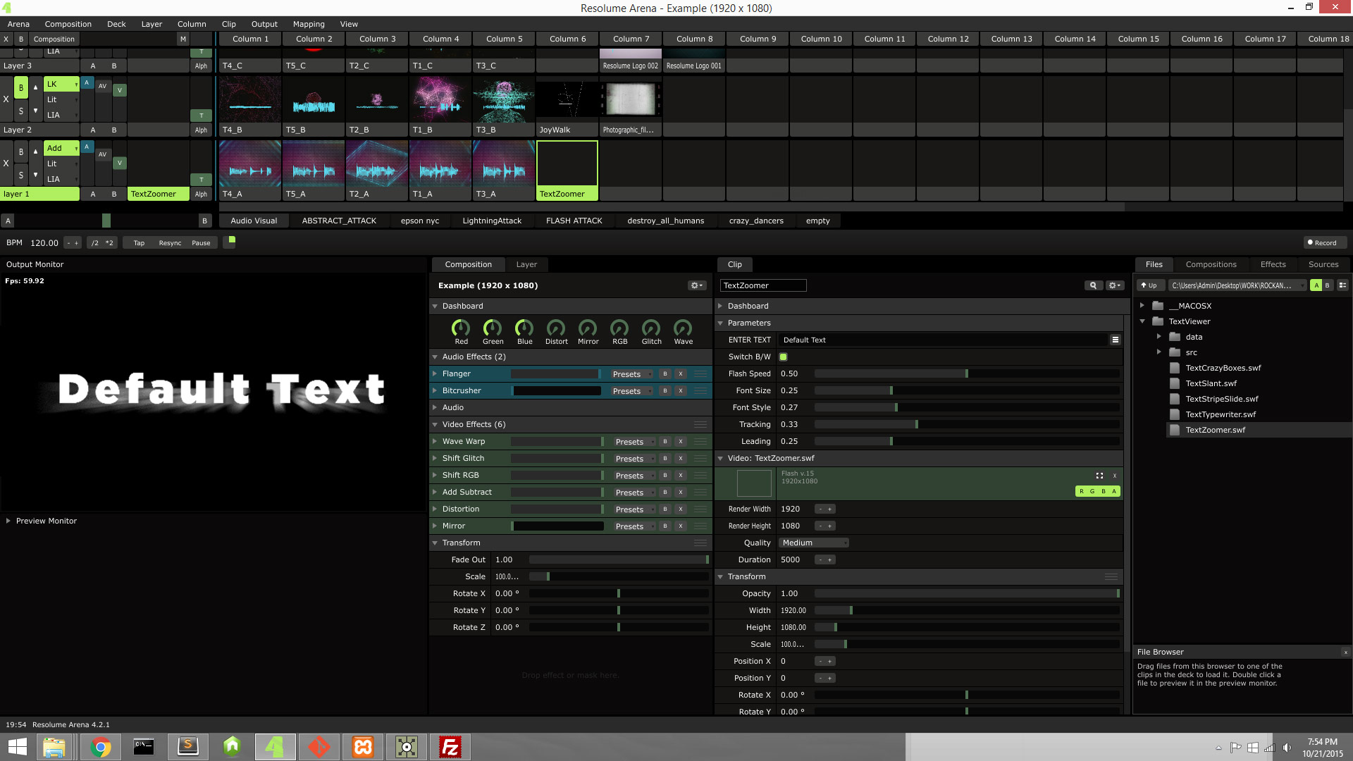 Text Viewer Plugin for Resolume