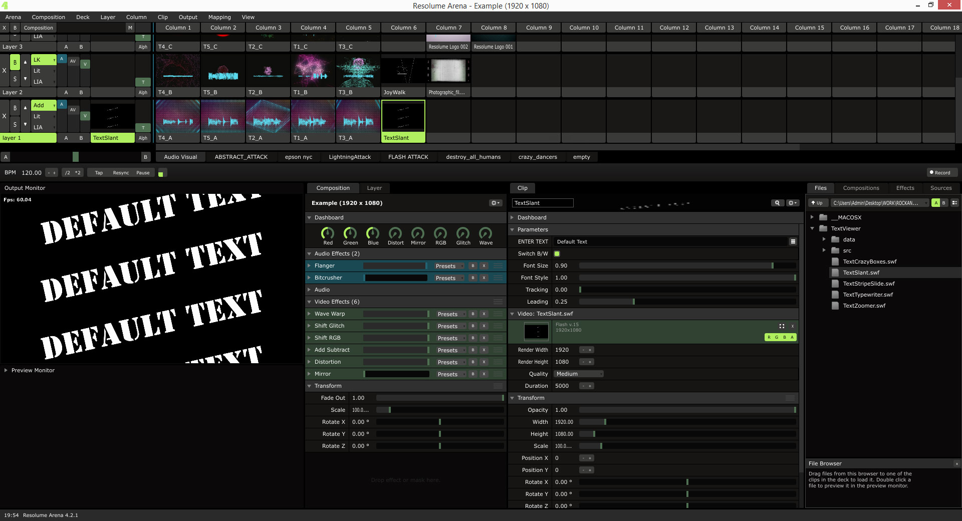 Text Viewer Plugin for Resolume